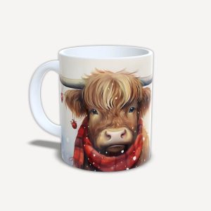 Karácsonyi bögre bocival