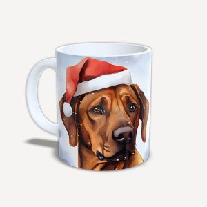 Karácsonyi bögre kutyával