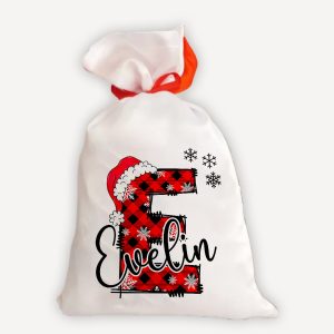 Névre szóló Mikulás zsák monogrammal