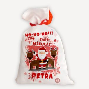 Névre szóló Mikulás zsák – Ho-ho-ho! Itt járt a Mikulás!