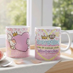 Ajándék bögre – Szeretlek a nap 24 órájának minden másodpercében