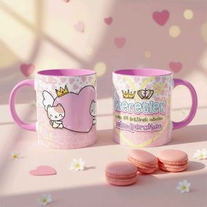 Ajándék bögre – Szeretlek a nap 24 órájának minden másodpercében – rózsaszín