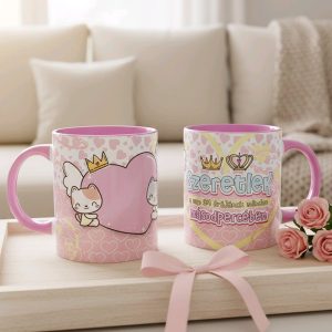 Ajándék bögre – Szeretlek a nap 24 órájának minden másodpercében – rózsaszín