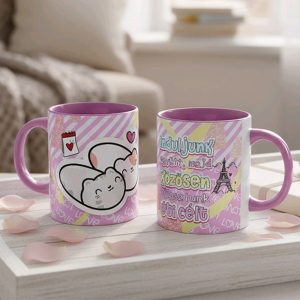 Valentin napi ajándék bögre – Induljunk együtt, majd közösen választunk úti célt – rózsaszín