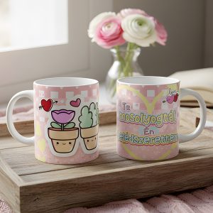 Valentin napi ajándék bögre – Te mosolyogtál, Én belédszerettem