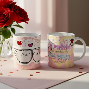 Valentin napi ajándék bögre – A mosoly az enyém, de Te vagy az oka