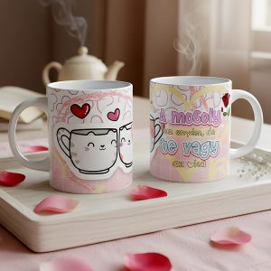 Valentin napi ajándék bögre – A mosoly az enyém, de Te vagy az oka