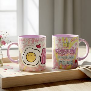 Valentin napi ajándék bögre – Mi vagyunk a legjobb páros – rózsaszín