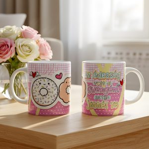 Valentin napi ajándék bögre – Az édesség volt a gyengém, aztán jöttél te