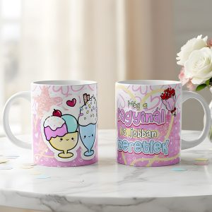 Valentin napi ajándék bögre – Még a fagyinál is jobban szeretlek