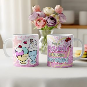 Valentin napi ajándék bögre – Még a fagyinál is jobban szeretlek